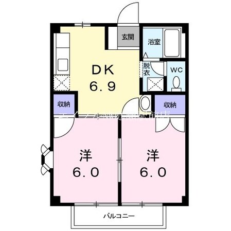 ニューシティはやしまの物件間取画像